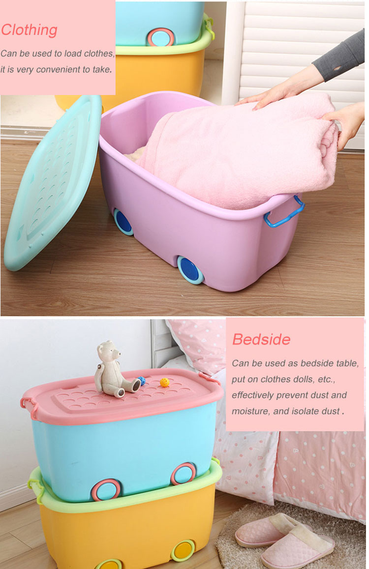 METIS cheap plastic children toy organizer large storage bins with wheels