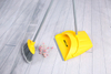 Hot selling products household windproof handle plastic broom and dustpan set 9306