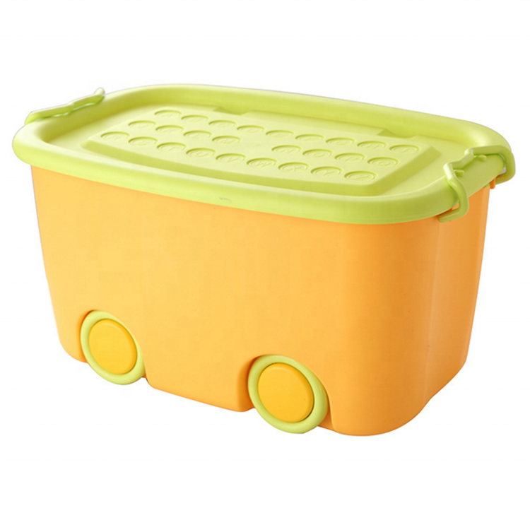 METIS cheap plastic children toy organizer large storage bins with wheels