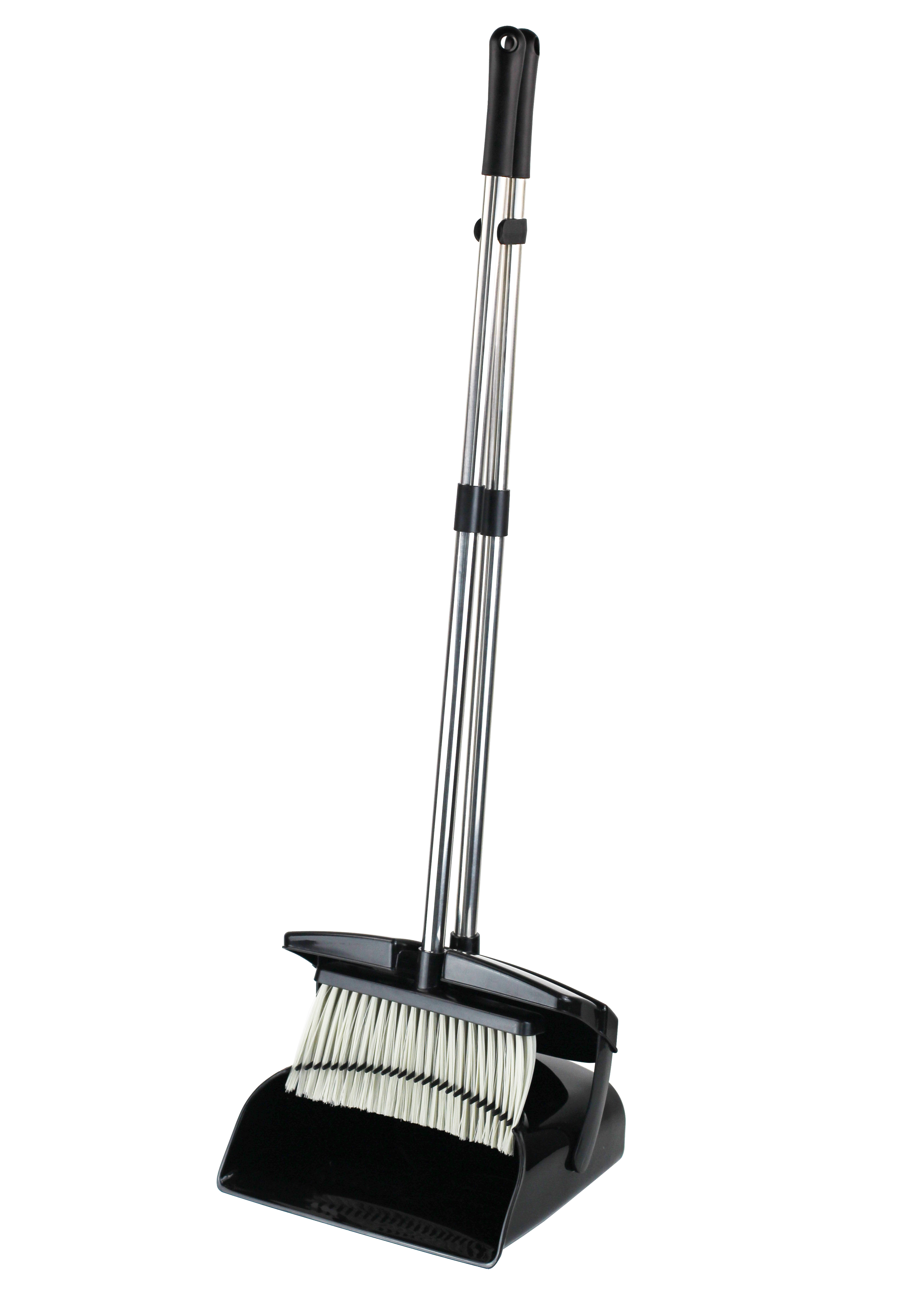 High Quality Home Use Kitchen Outdoor Broom With Dustpan Premium Long Handled Broom Dustpan Combo Upright Standing SS002-1-5