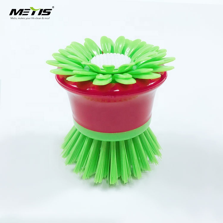 Metis Cheap Small Sunflower Plastic Dish Washing Brushes Cleaning Brush B3002