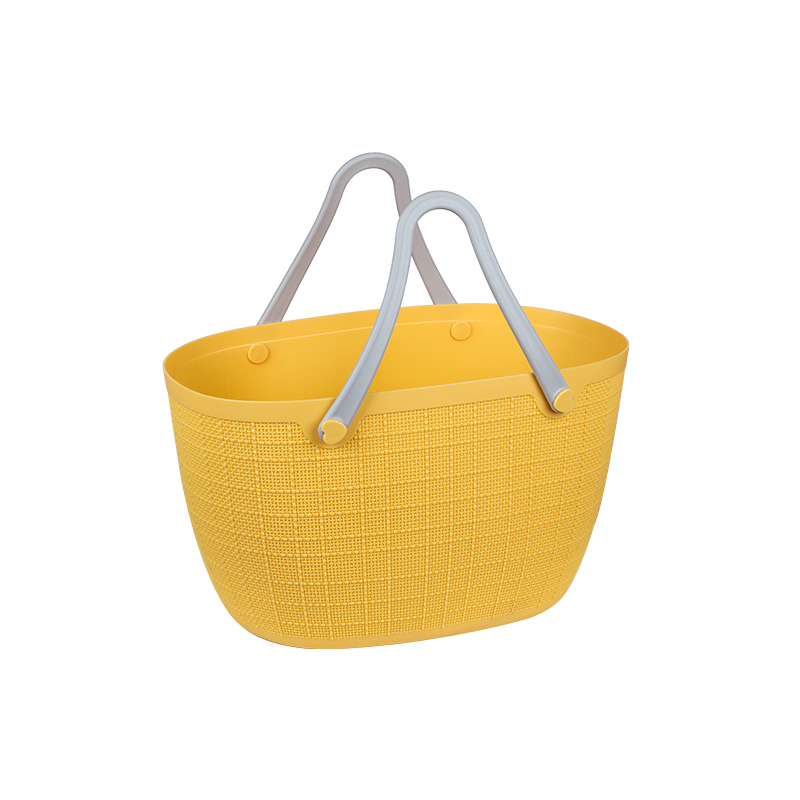 Durable Plastic Bathroom Storage Basket laundry Basket With Handle