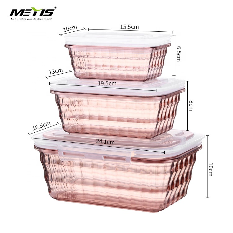 good selling japan style Food Fridge Storage Box Reusable Food Container for Kitchen