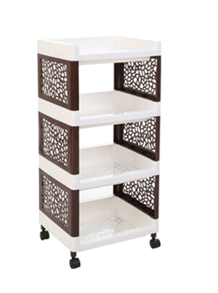 Metis A7017 Hot Sale Household Plastic Multipurpose Shelf Display Rack for Kitchen Bathroom