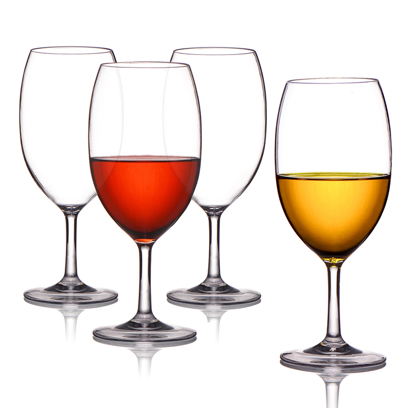 Unbreakable Cabernet and Merlot Bordeaux Red Wine Glasses Dishwasher Safe Unbreakable Tritan Plastic Red Wine Glasses