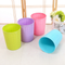 Plastic rattan woven non-slip solid color simple trash bin plastic paper basket