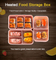 Plastic Microwavable Heated Thermal Leak Proof Bento Lunch Box