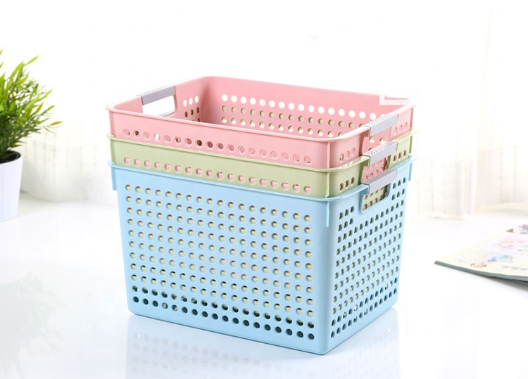  Stackable Basket Storage Plastic Storage Basket For Sale Metis A7014-1