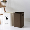 Popular Trash Bin Simple Design Fashion Pattern Paper Waste Bin For Room, Office, Bathroom, Kitchen