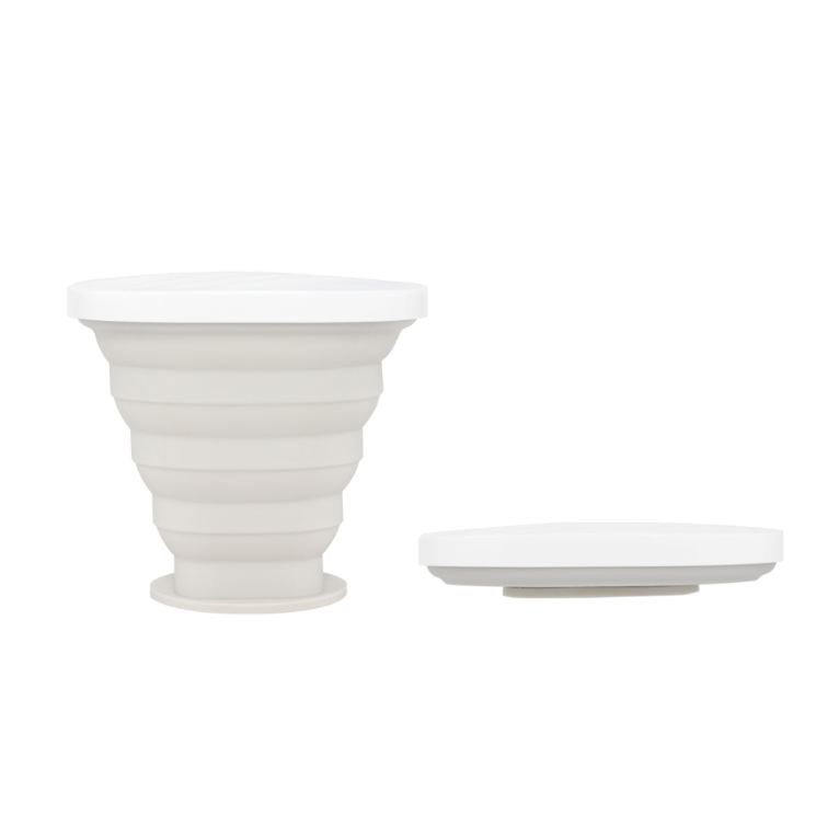 Custom Silicone Foldable Drinking Cup Band , Travel Silicone Folding Collapsible Cup Logo Bpa Free