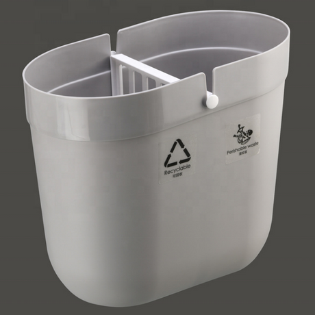 Creative Desktop Plastic Mini Flip Trash Can Tabletop Trash Receives Boxes Clamshell Barrel Shape Paper Basket Storage Box