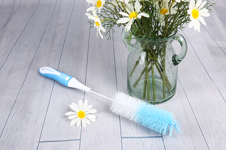 Long Handle Baby Bottle Brush Plastic Nylon Wash Cleaning Brush