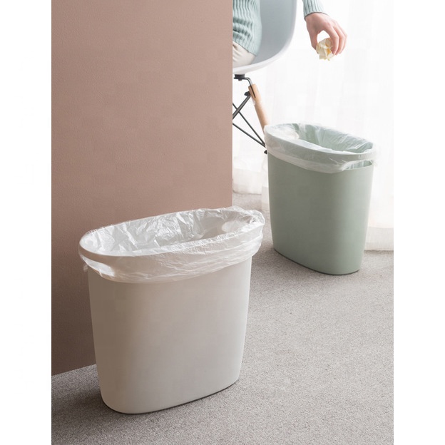 Nordic Style Slim oval Small Room Occupied Household Waste BinsDirty laundry bin