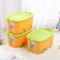 Four-wheel doll and toy chest large car shape storage box with lid