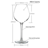 METIS wholesale tritan wine glasses Round Shape plastic wine glasses