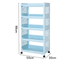 A frame of five story wide hollow out technology pulley storage basket