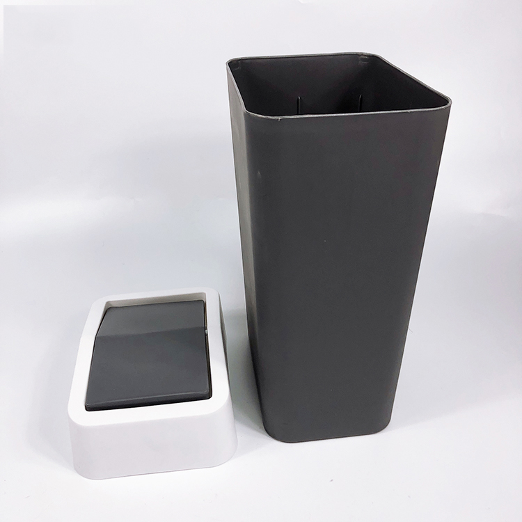 High Quality Modern Household pressing type plastic trash cans with rim for kitchen office home