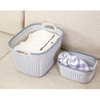 Hot Selling Dirty Clothes Storage Basket Plastic Laundry Basket For Household A7026-1