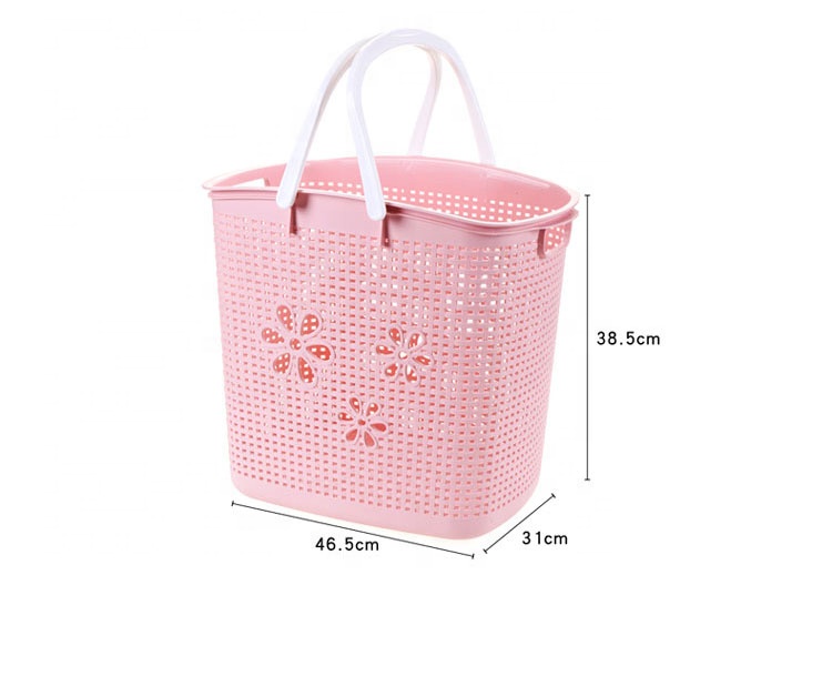 High Quality Plastic Collapsible Laundry Basket Dirty Clothes Wash Bin Container With Handles Box Storage Bucket Organizer Metis A7012