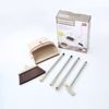 Stainless Steel Long Handle Kitchen Folding Broom And Dustpan Set Metis 8310