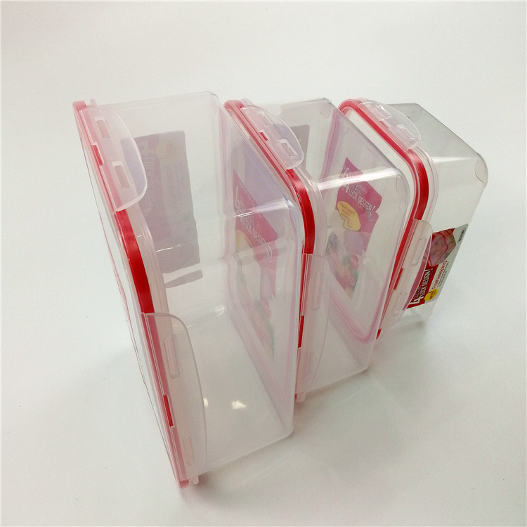 Storage 4 pcs preservation box Plastic Food Storage Containers Set Lids Airtight Microwave Safe crisper box