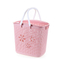 Hot sale pink plastic toy nursery multipurpose storage basket