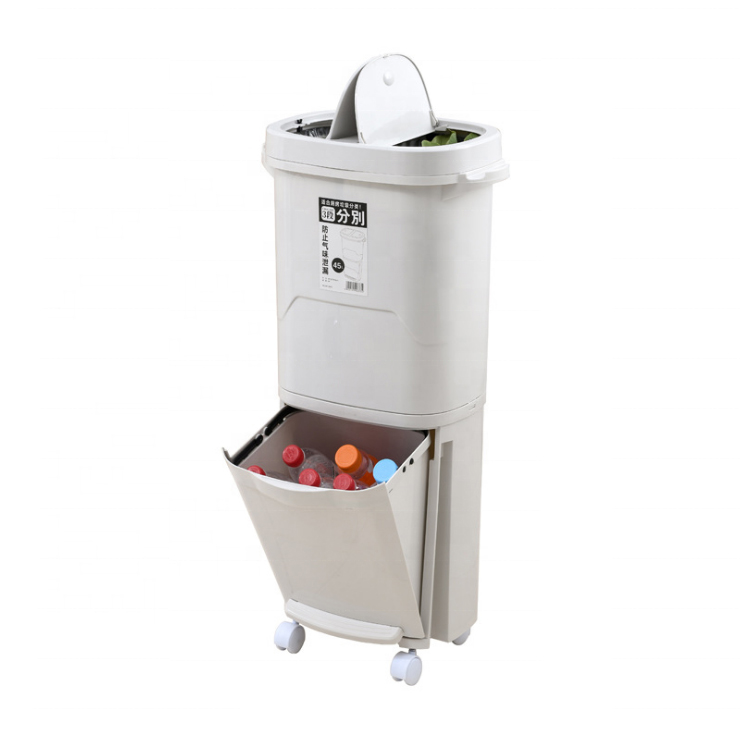 Domestic kitchen can separate garbage cans 38 liter storage bin trash can 45 liter