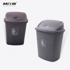 Outdoor hot sale T002-4 garbage bin 70L plastic trash can waste trolley bin with lid