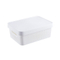 Home living wardrobe organizer plastic storage basket white