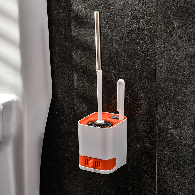  Factory Price Household Detachable Silicone Cleaning Toilet Brush And Holder Set M1004
