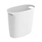 Plastic Rectangular Small Trash Can Wastebasket Garbage Container Bin with Handles for Bathroom and Kitchen