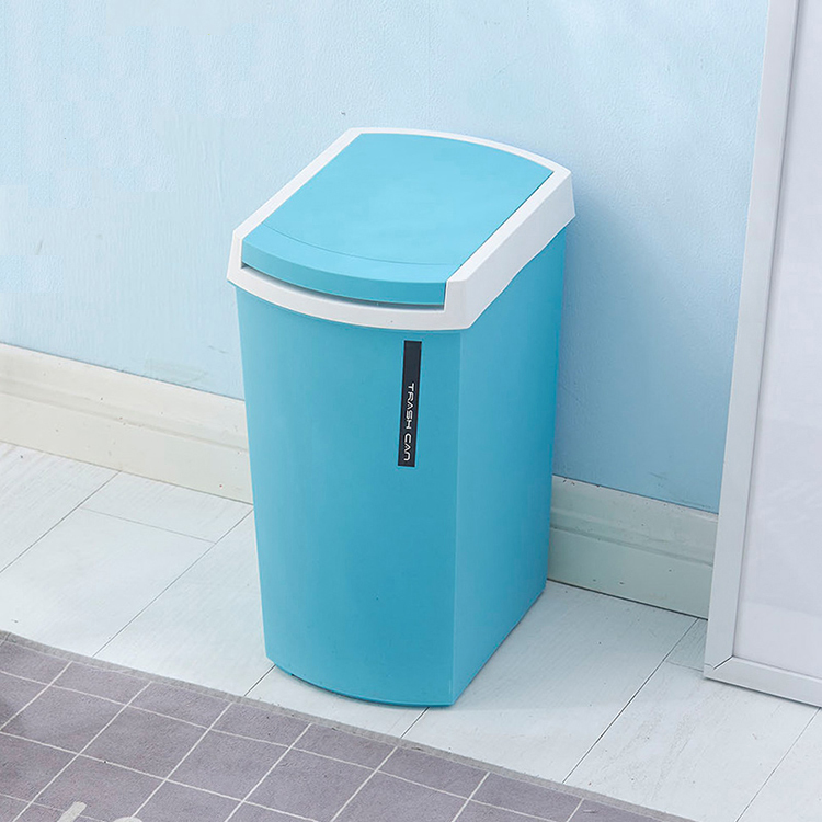 METIS HOT SALE Rectangle Plastic Household multi-color clean trash can