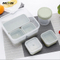 Hot selling biodegradable plastic lunch box for kids,Acceptable microwave heating bento box lunch, Portable 6 grid lunch box