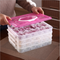 Houseware plastic sealed frozen dumplings box